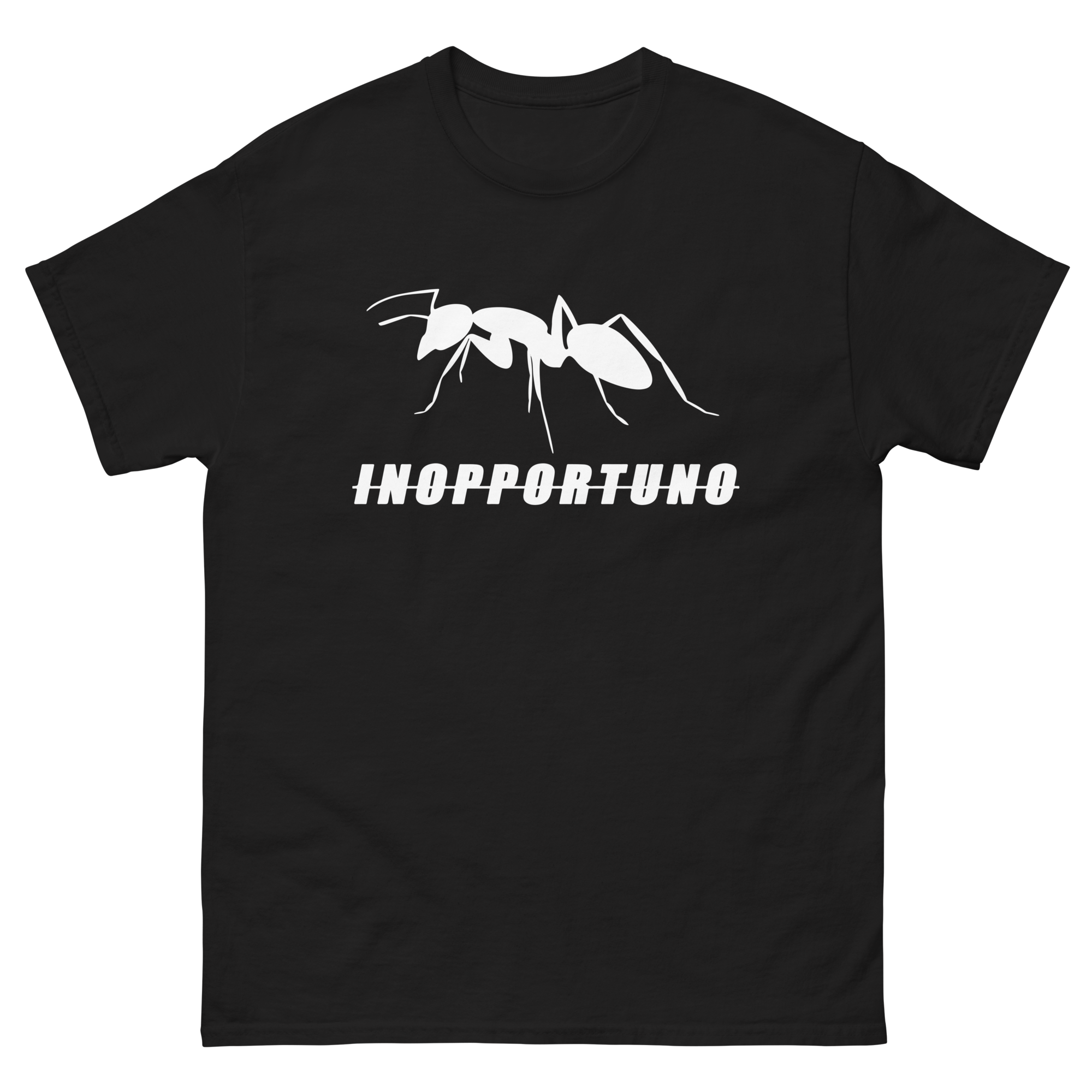 T-SHIRT INOPPORTUNO – WHITE LOGO