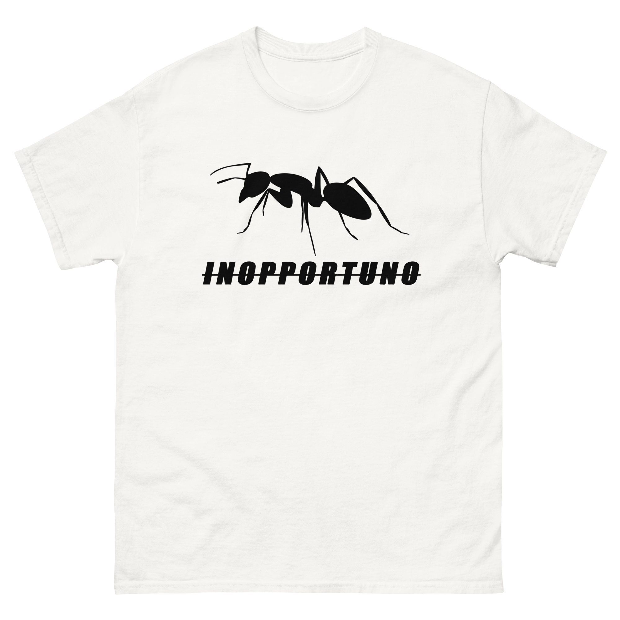 T-SHIRT INOPPORTUNO – BLACK LOGO