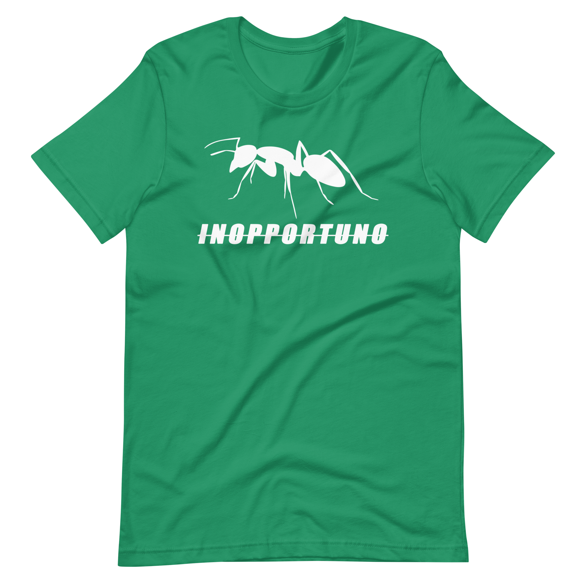 T-SHIRT INOPPORTUNO GREEN – WHITE LOGO